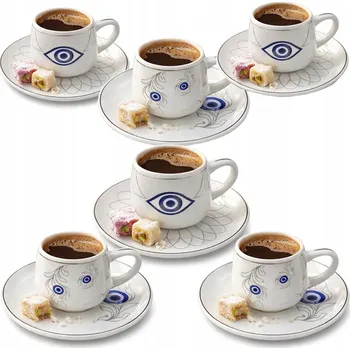 Šálek Roland Germany Oko proroka porcelán 90 ml 6 ks