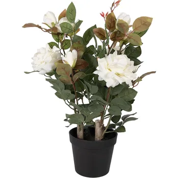 umělá květina Clayre & Eef - Umělá růže v květináči 6PL0413W