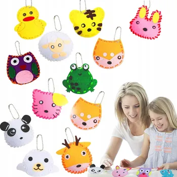 kreativní sada Sada na šití Vicloon, 12 filcových nášivek pro děti od 3 let