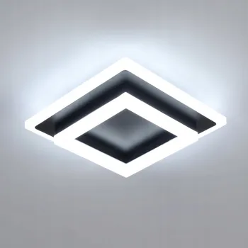 Stropní Svítidlo čtvercový Comely 20 x 7 cm černý