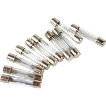 Sada skleněných pojistek