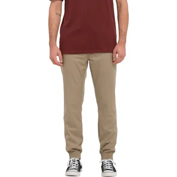 Pánská móda VOLCOM tepláky - Frickin Slim Jogger (KHA)