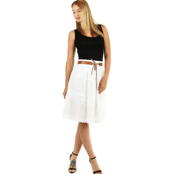 Dámská sukně TopMode Dámská letní romantická sukně krajková 469570
