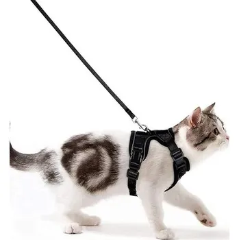 Postroj pro kočky Wdmiya, vodítko pro malé psy, nastavitelný postroj pro koťata, prodyšná reflexní