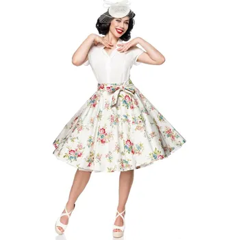 Dámská sukně TopMode Retro dámská midi sukně s květinami 454734