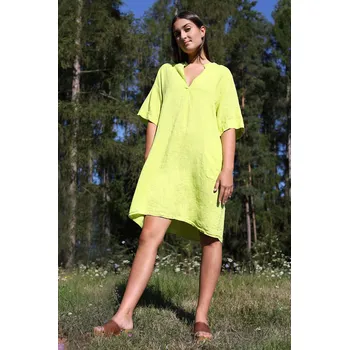 Dámské šaty TopMode Lněné šaty s kapsami 1097790