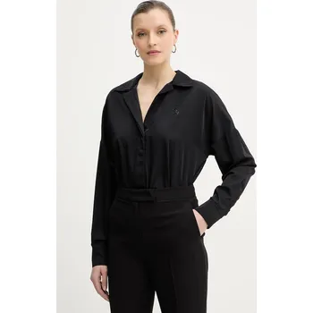 Body Body s příměsí hedvábí Guess CARMELA W6RH61.WJ782 černá 99X, vel. XL