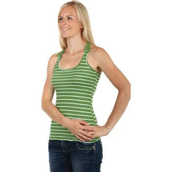 TopMode Dámské pruhované tílko s krajkou 64609