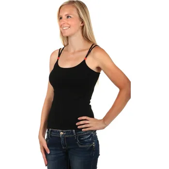 TopMode Dámské krátké tílko s dvojitými ramínky 65121