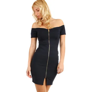 Dámské šaty TopMode Krátké přiléhavé šaty se zipem 295946