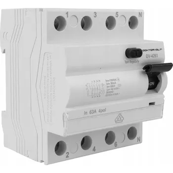 vypínač Proudový chránič Doktorvolt 415 V IP20 63 A