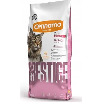 Krmivo pro kočku PRESTIGE SUPER PREMIUM CAT STERILIZED SALMON 10KG * Cennamo * / Krmivo pro kastrované kočky s lososem 10kg
