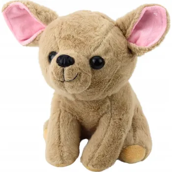 plyšák PLYŠOVÁ PLYŠÁK MALÝ PEJSEK ČIVAVA BÉŽOVÝ PES 22 CM