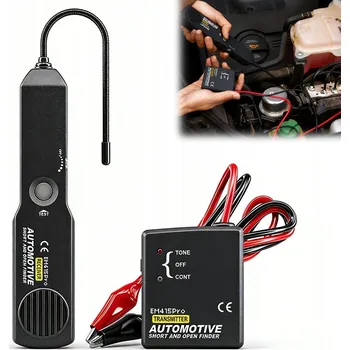 Bezpečnostní kamera TESTER INSTALACE AUTOMOBILOVÝCH KABELŮ MĚŘIČ KONTINUITY VODIČŮ 6-24V