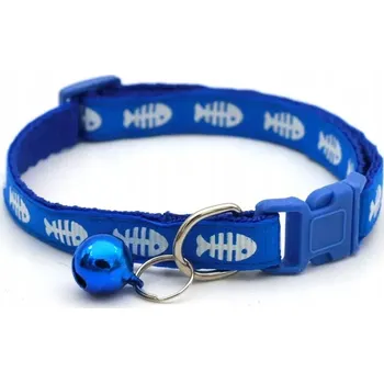 Obojek pro psa Obojek pro kotě/kočku fishbone 1x19-32cm, Modrá