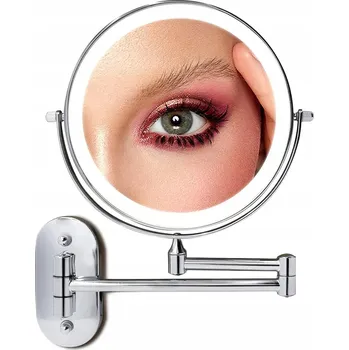 Zrcadlo Kosmetické zrcátko nástěnné zvětšovací s LED podsvícením X5 pro líčení