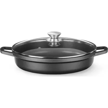 Hrnec NÍZKÝ HRNEC S POKLICÍ, NEPŘILNAVÝ POVRCH, PEKÁČ 4.3 L, 43 X 33 CM