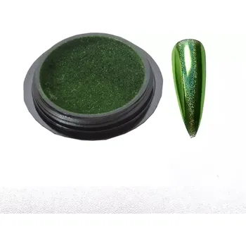 Dekorativní kosmetika Turkusový holografický pylníček na nehty s efektem chameleona