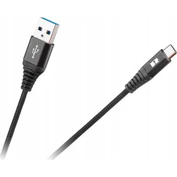 Datový kabel Kabel Rebel USB - USB typ C 1 m černý