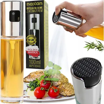 Nádoba na olej a ocet Rozprašovač Naxan na Olej, Olivový Olej, Ocet Dávkovač Ve Spreji Skleněný 100 ml