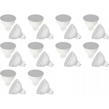 Žárovka LED žárovka reflektor, patice MR16, 5W, 4000K neutrální bílá, 12V, SADA 10 ks
