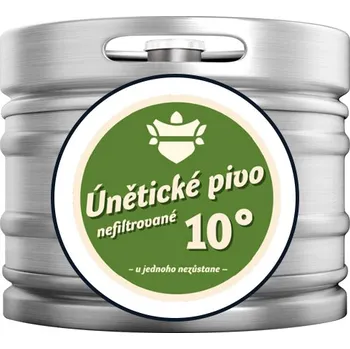 Pivo Únětické pivo 10° nefiltrované 15l