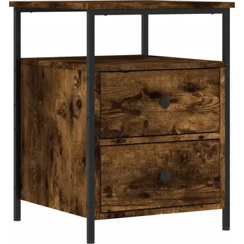 Noční stolek Noční stolek industriální kouřový dub 44 x 45 x 60 cm