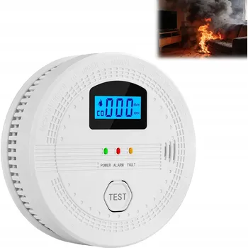 Zabezpečovací technika NOVÝ Detektor Oxidu Uhelnatého s LCD displejem, senzor