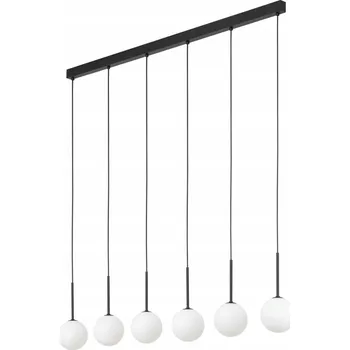 Martin BÍLÁ ZÁVĚSNÁ LAMPA 6 ŽÁROVEK