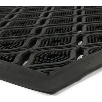 Rohožka Gumová čisticí vstupní rohož FLOMA Eye Shaped - 55 x 90 x 1 cm