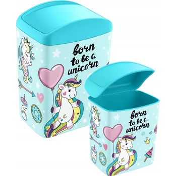 Odpadkový koš Odpadkový Koš Výklopný TURAN 5 L s motivem Malý koupelnový prostorný