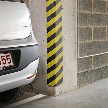 Dětská zábrana Černo-žlutá pěnová ochrana zdí, stěn (roh) - 120 x 12,5 x 2,5 cm