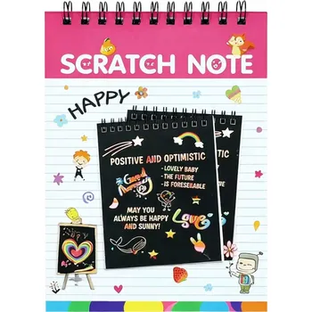 omalovánky Tvořivá duhová vyškrabávací kniha A5