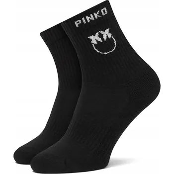 Dámské oblečení Pinko ponožky dámské dlouhé Černá/Bílá ZZ2 Norvegia 106071 A302
