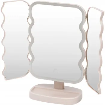 Zrcadlo PODSVÍCENÉ ZRCADLO ZRCÁTKO NA MAKE-UP LED PEVNÉ KOSMETICKÉ