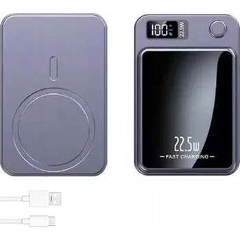 Powerbanka Powerbank Magsafe 10000 mAh 15W - fialová barva