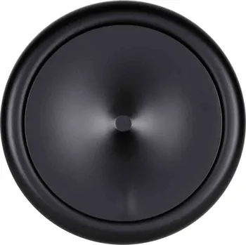 Větrací mřížka Anemostat talířový ventil přívodní kovový d100 mm - matně černá RAL 9005 - MIKAWI 75-1641