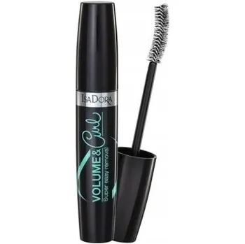 Řasenka Isadora Volume & Curl 12 Dark Brown 12 ml řasenka na řasy