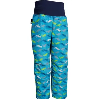 Dívčí kalhoty Dívčí softshellové kalhoty - chameleoni-tyrkysoví