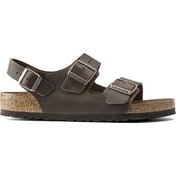 Dámské sandále Kožené sandály Birkenstock Milano 34873 hnědá 88X, EUR 38