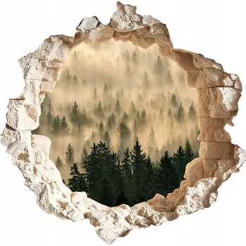 Fototapeta Samolepící Dekorativní nálepka do bytu 3D efekt 60x58 cm Mystický les