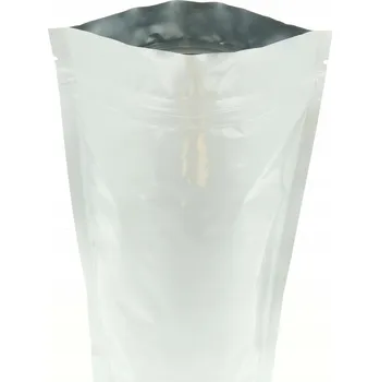 Sáček na potraviny Doypack Sáček 250g Stříbrný (Silver) + Zip 10 kusů