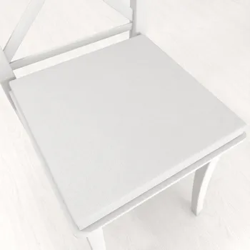 Podsedák Čtvercový podsedák BKU-112 Kořově bílý - 38x38x3 cm