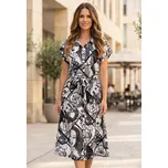 Dámské šaty ALTISPORT ENNIS ČERNÁ/BÍLÁ XXL