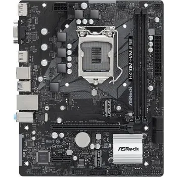 Základní deska ASROCK H410M-H/M.2 SE (intel 1200, 2xDDR4 2933MHz, 4xSATA3, VGA+HDMI+Dport, 1xGLAN, mATX) H410M-H/M.2 SE