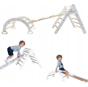 Dětské hřiště Domácí dětské hřiště Lama 3v1 – bílé