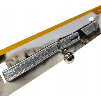 Obojek pro psa Obojek pro kočky se zvonečkem, 31 cm, stříbrný