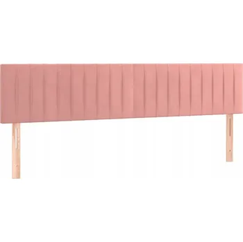 Čelo postele z růžového sametu, nastavitelné, 200x7x78/88 cm