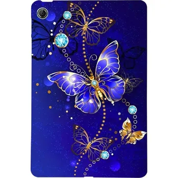 Pouzdro na tablet VSECHNONAMOBIL 132811 ART TPU Ochranný kryt pro Lenovo Tab One / Lenovo Tab K9 BLUE BUTTERFLY