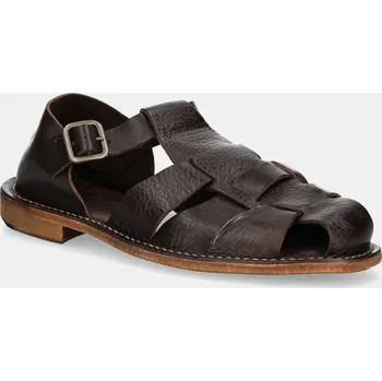 Dámské sandále Kožené sandály Astorflex Monkflex, 43, hnědá, 89X